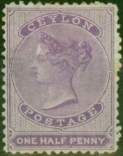 Ceylon 1864 mauve for sale  HENLEY-ON-THAMES