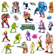 Pacote com 23 adesivos Teenage Mutant Ninja Turtles TMNT jogo de arcade pixel art comprar usado  Enviando para Brazil