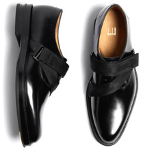 SAPATOS DUNHILL COURO Facet Strap DERBY Gibson 10 preto com cadarço ITÁLIA NOVO comprar usado  Enviando para Brazil