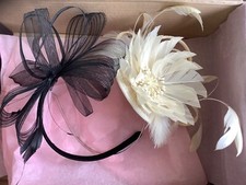 Fascinators hairbands. cream for sale  EXETER