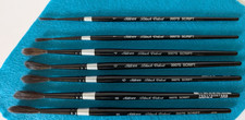 Pincéis de veludo preto prata script 3007S NOs. Conjunto de 7 1, 4, 6 e 8 comprar usado  Enviando para Brazil