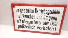 Blechschild emaille schild gebraucht kaufen  Rochlitz