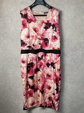 Dolce & Gabbana Sukienka bez rękawów Piwonia Róża Shirring Czerwona Rozmiar 48 Damska używana na sprzedaż  Wysyłka do Poland
