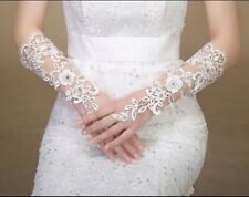 Brauthandschuhe hochzeit spitz gebraucht kaufen  Schrobenhausen