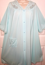 Usado, Antigo Miss Elaine Manteiga Macia GRANDE XL Espuma do Mar Verde Nylon Peignoir Robe Espreguiçadeira comprar usado  Enviando para Brazil