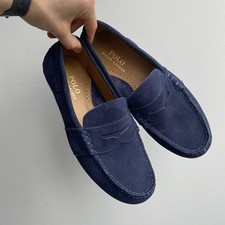 Sapatos Mocassim Polo Ralph Lauren Reynold Masculino Tamanho UK6 / EUR40 Camurça Azul Penny comprar usado  Enviando para Brazil