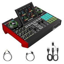 Mixer de áudio para jogos Tenlamp G10, interface de áudio com entrada de microfone 3,5 mm/XLR comprar usado  Enviando para Brazil