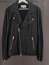 Leather biker jacket for sale  LONDON