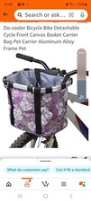 Bike basket canvas for sale  UK