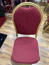Red banqueting chairs for sale  LONDON