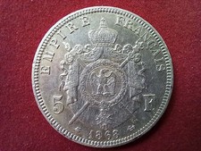 Francs 1868 silbermünze gebraucht kaufen  Burbach