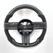 Volante de fibra de carbono real para Ford Mustang 2005-2009 S197 GT 2005-2012 comprar usado  Enviando para Brazil