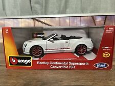 BURAGO BENTLEY Continental Supersports conversível ISR branco diamante 1:18 comprar usado  Enviando para Brazil