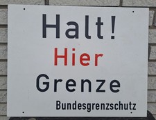 Grenzschild schild halt gebraucht kaufen  Deutschland