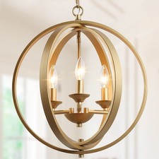 Gold chandelier light for sale  Lynchburg
