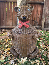 Vintage wicker bear for sale  Rocklin