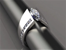 Edelstahl ring zirkonia gebraucht kaufen  Berlin