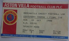 Ingresso para a final do troféu centenário da Liga de Futebol de 1988 Arsenal x Manchester United comprar usado  Enviando para Brazil