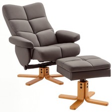 Homcom brown recliner for sale  GREENFORD