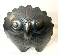 Coruja cerâmica vintage década de 1960 feita à mão por Guadalajara artesão meados do século México comprar usado  Enviando para Brazil