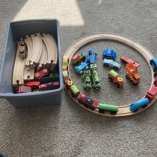 Child wooden train for sale  HEYWOOD