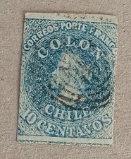 Chile 1856 colon d'occasion  Saint-Pol-de-Léon