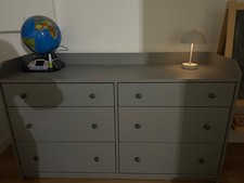 Commode tiroirs gris d'occasion  Morschwiller-le-Bas