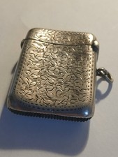 Sterling silver vesta for sale Sterling silver vesta for sale  LONDON