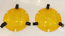 Par de conversores de feixe de farol amarelo Lucas 5,5" clipes intactos Continental 2a comprar usado  Enviando para Brazil
