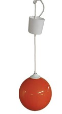 1 SUSPENSION OPALINE  VINTAGE ORANGE 1970 , LUMINAIRE , GLOBE , BOULE comprar usado  Enviando para Brazil