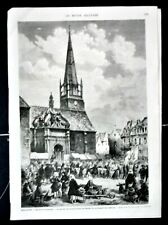 1874 orig.xilografia.bretagne  usato 1874 orig.xilografia.bretagne  usato  Pozzallo