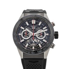 TAG Heuer Carrera Calibre Heuer 02 Preto Prata #KN576 comprar usado  Enviando para Brazil