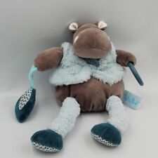 Doudou hippopotame marron d'occasion  Le Portel