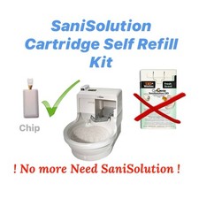 CatGenie 120 SaniSolution Cartridge Zestaw do samodzielnego napełniania 🐈 Chip Cat Genie. na sprzedaż  Wysyłka do Poland