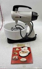 Vintage Sunbeam Mixmaster Suporte Mixer com Tigela Batedores de Vidro e Manual, usado comprar usado  Enviando para Brazil