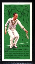 Tênis Player’s 1936 - Voleibol Backhand V. G. Kirby No. 35 comprar usado  Enviando para Brazil