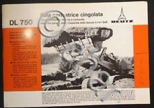 Brochure deutz 750 usato  Vimodrone