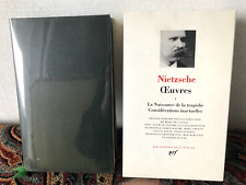 Pléiade nietzsche oeuvres d'occasion  La Rochelle