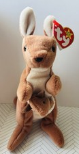 Bolsa canguru Ty Beanie Baby 1996 em perfeito estado com etiquetas e erros comprar usado  Enviando para Brazil
