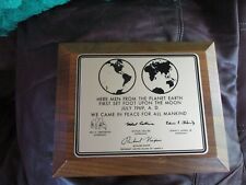 Wooden plaque nasa for sale  Nampa