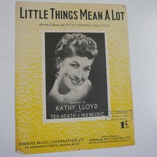 Songsheet little things for sale  CARNFORTH