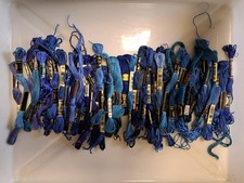 Embroidery silks blues for sale  WELLINGBOROUGH