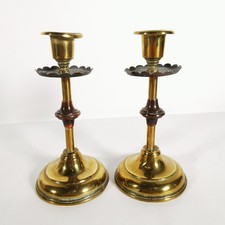 Pair vintage brass for sale  MARKET RASEN