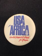 1985 EUA PARA ÁFRICA Botão de Pin com Logotipo RARO comprar usado  Enviando para Brazil