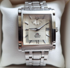 Relógio Orient Power Reserve, relógio oriental quadrado, relógio grande, clássico automático comprar usado  Enviando para Brazil