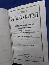 Tavole logaritmi girolamo usato  Sora