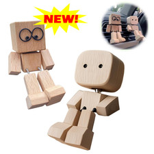 Usado, Novo! Boneco de madeira agitado decoração desktop e carro - fofo! comprar usado  Enviando para Brazil