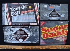 [Lote de 4 sacos de doces da década de 1980 - Hershey's Kisses / Sugar Daddy / Tootsie Roll etc] comprar usado  Enviando para Brazil