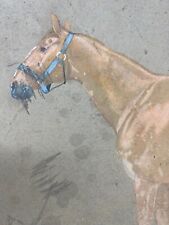 Study watercolor equestrian d'occasion  Expédié en Belgium