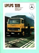 ▬► Prospectus Brochure Catalogue MERCEDES BENZ Camion LP / LPS 1519 1974 8p comprar usado  Enviando para Brazil